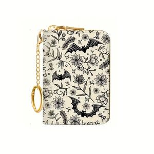🆕🎃 Halloween Goth Punk Faux Leather Chain Wallet Clutch
